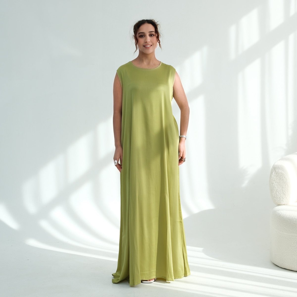 Robe Maxi sans Manches (MA399)