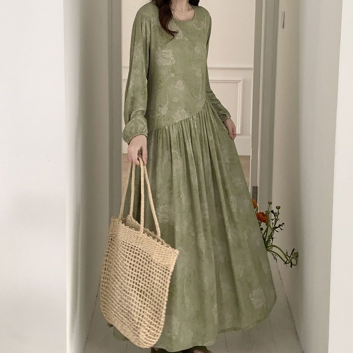Robe Maxi Imprimé Floral (MS425)