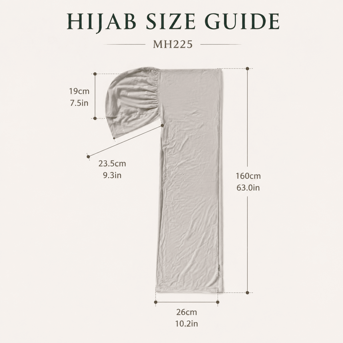 Instant Hijab | Fermeture Aimantée, Compatible Écouteurs, Coton Modal (MH225)