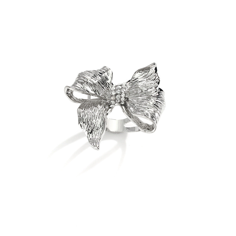 Bague Foulard Hijab Brodée à Nœud Polyvalente (MAC340)