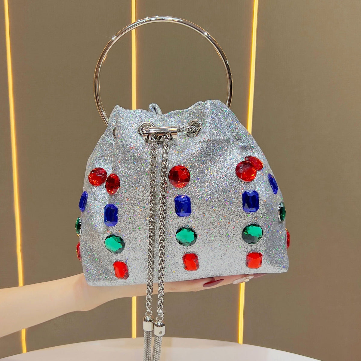 Sac seau & Sac à chaîne pour soirée pour femme（MAC437）