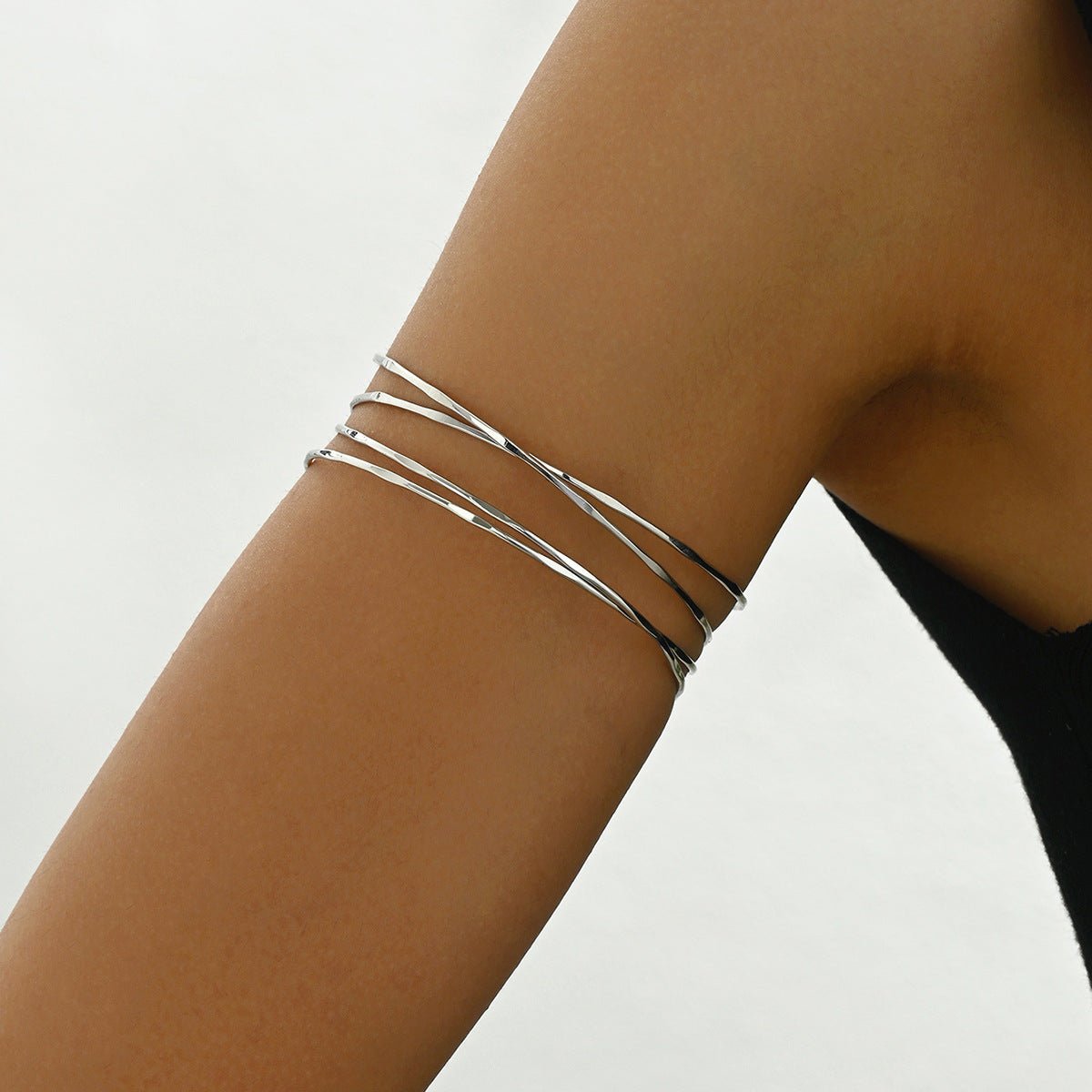 Bracelet manchette géométrique multicouche (MAC410)
