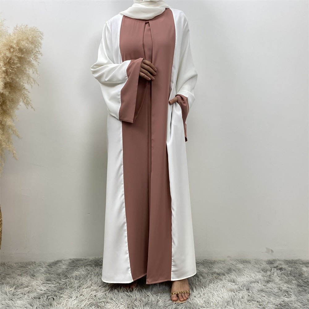 Abaya Patchwork Élégante (MA084)