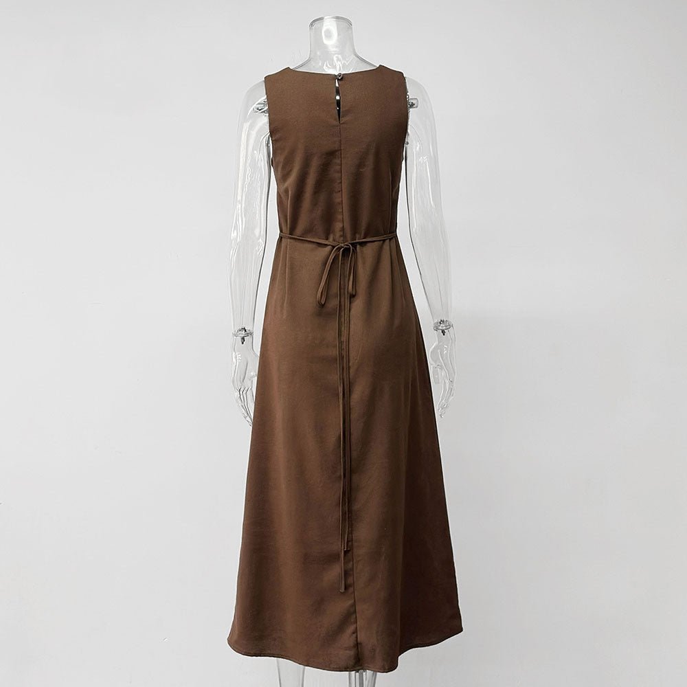 Robe Midi Sans Manches en Coton (MS500)
