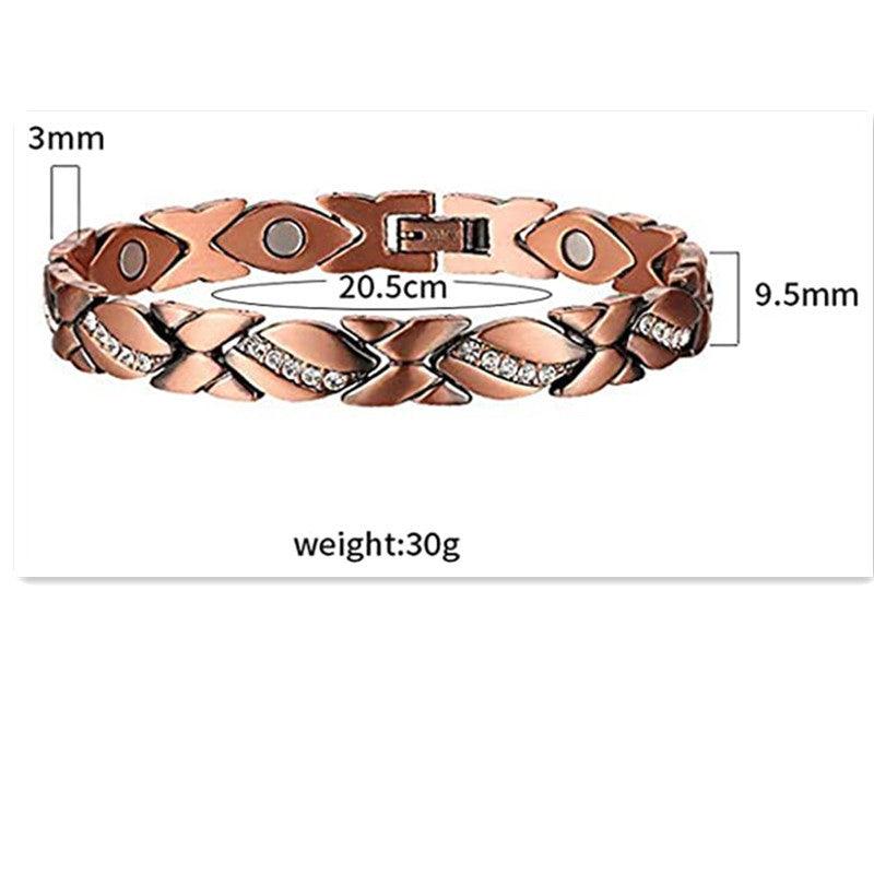 Bracelet magnétique créatif MAC083 Leaf brossé