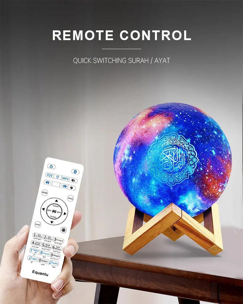 Enceinte Bluetooth Coran MR033 Color Moon Light, veilleuse intelligente à contrôle par application QB512