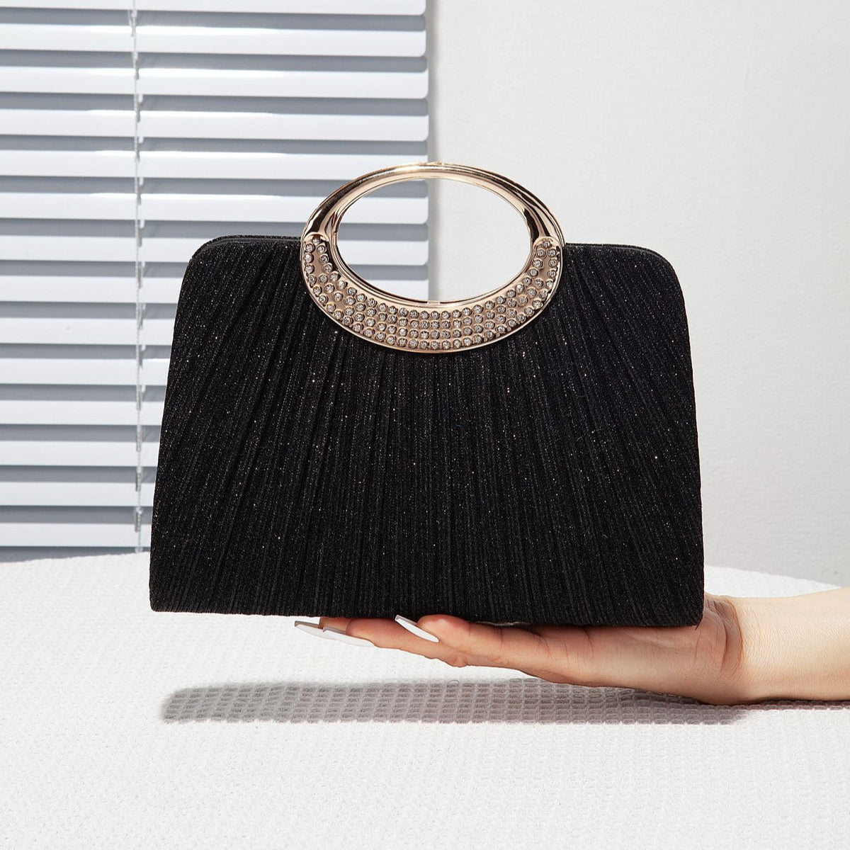 Sac Cartable Plissé avec Anse Ovale（MAC441）