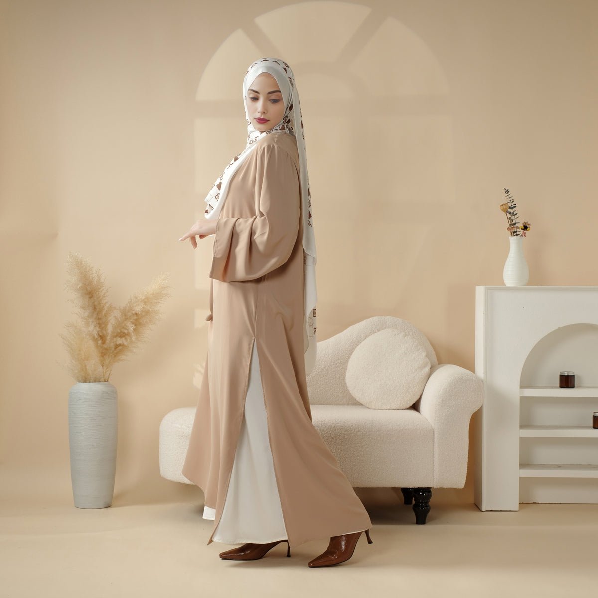 Abaya Fashion Décontractée avec Fente (MA063)