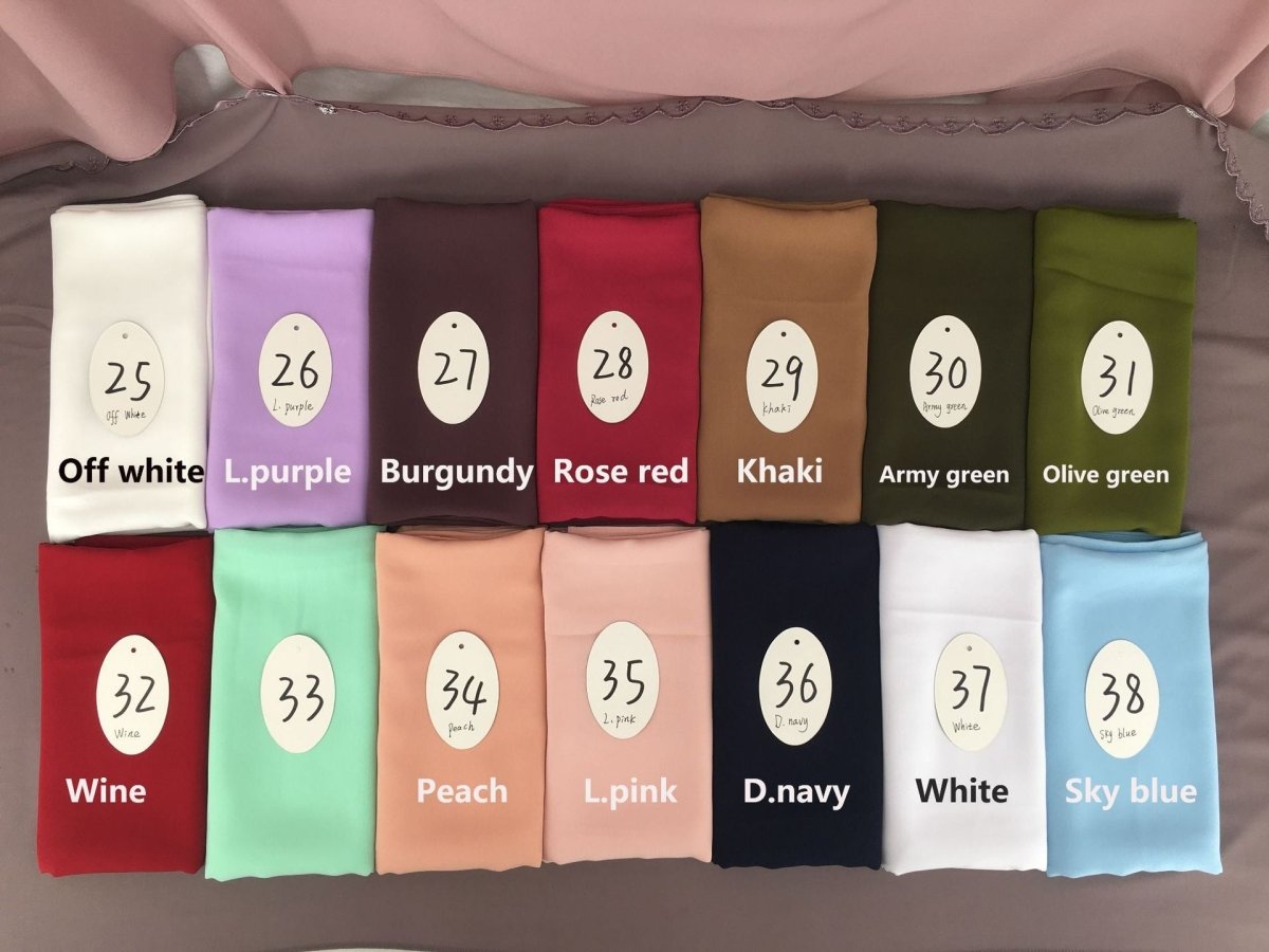 Hijab Minimaliste Léger, Respirant et Doux (MH191)