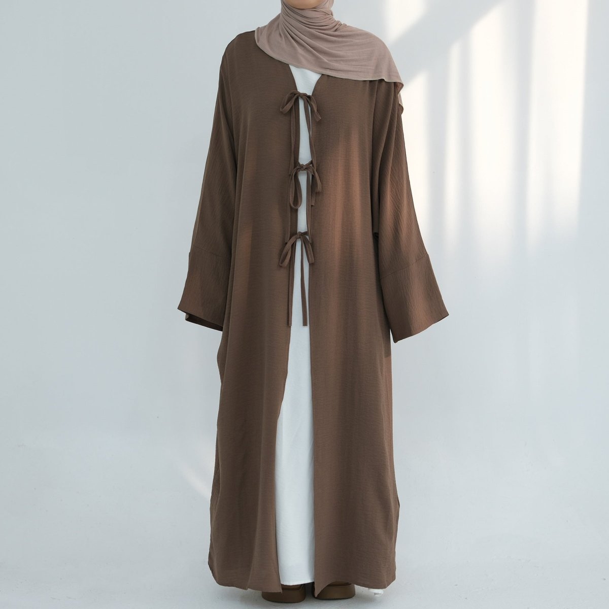 Kimono Abaya Ouvert Ample à Lacets (MOA107)