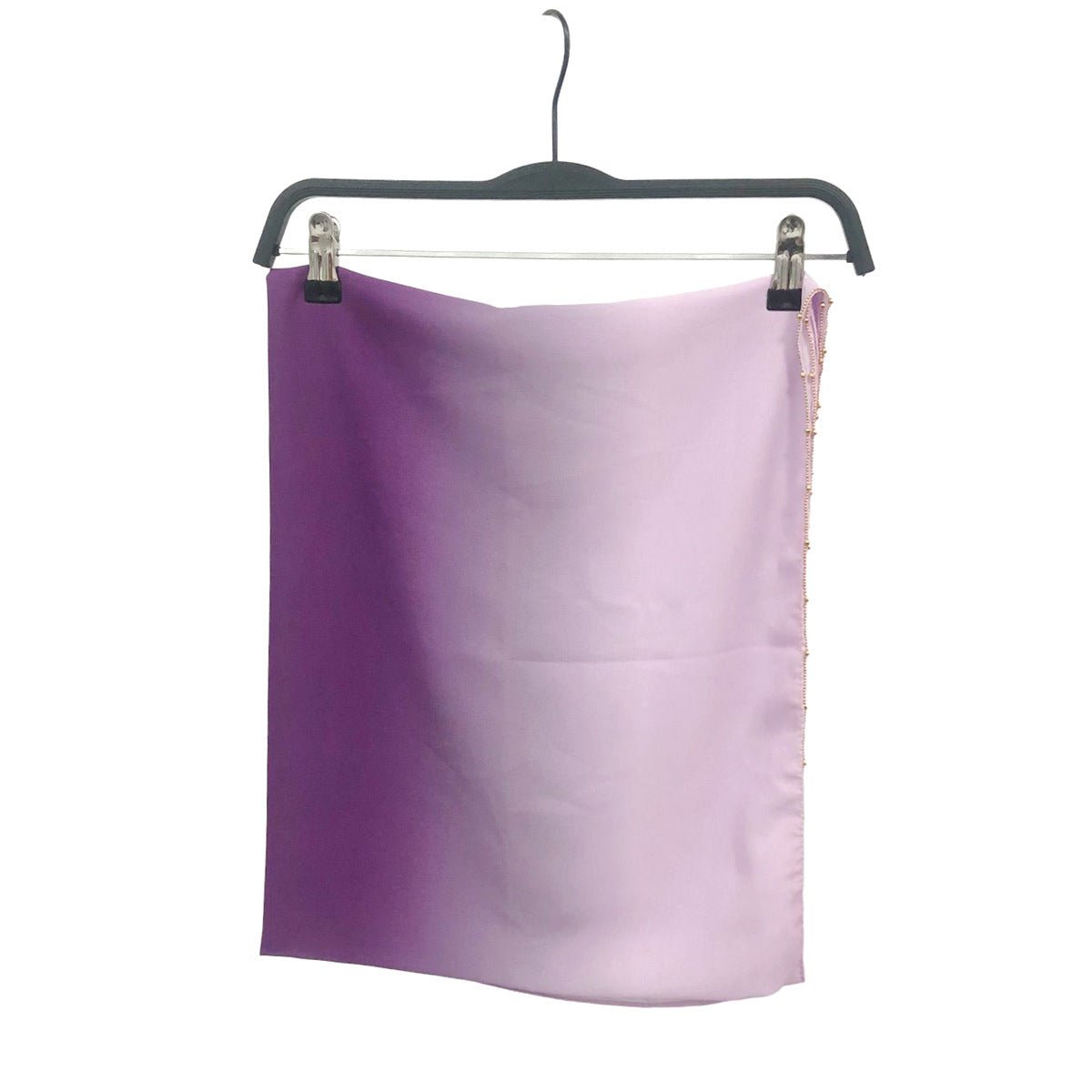 Hijab en Mousseline Perlée Chaîne Dégradé de Couleurs (MH137)