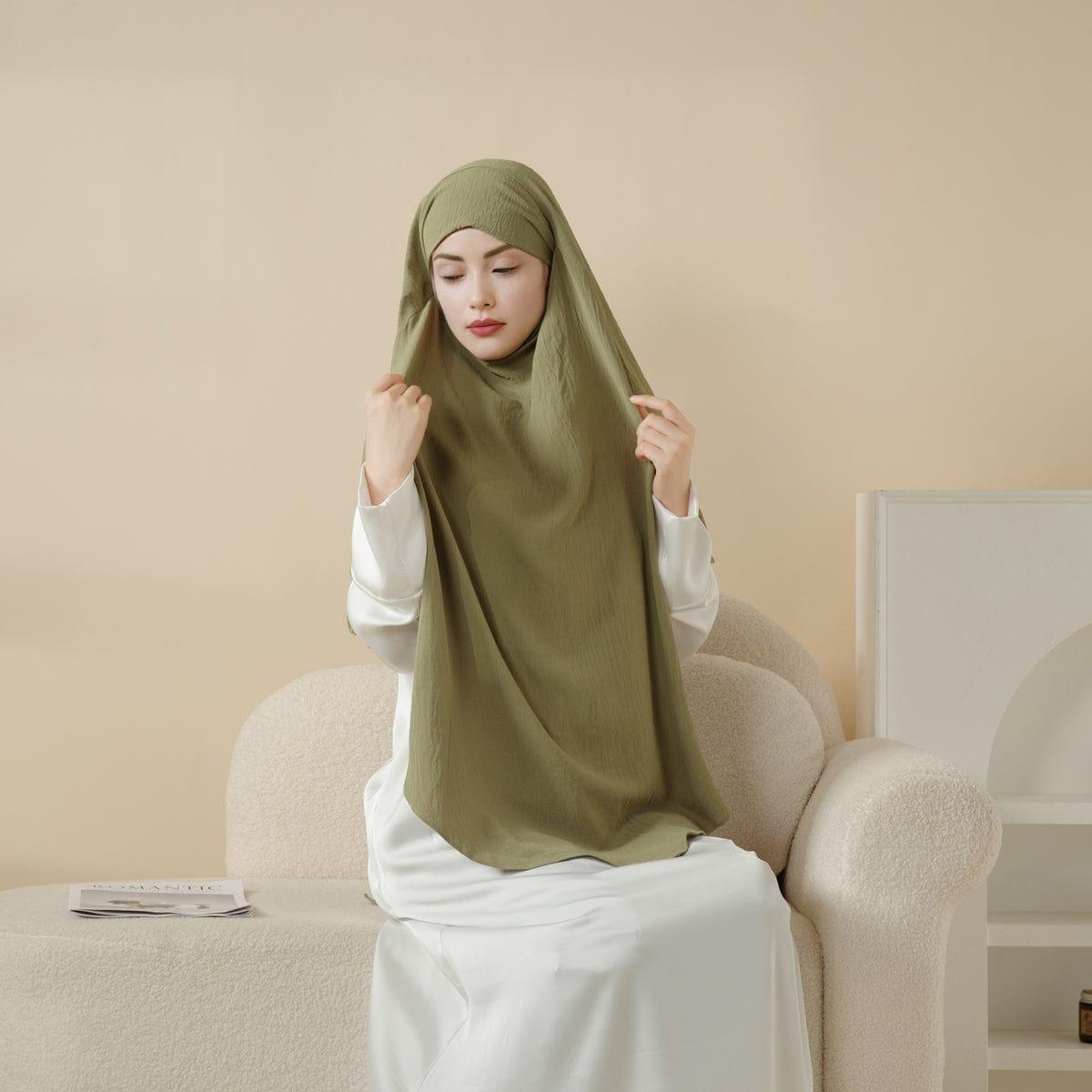 Khimar une couche en crêpe confort (MK014)