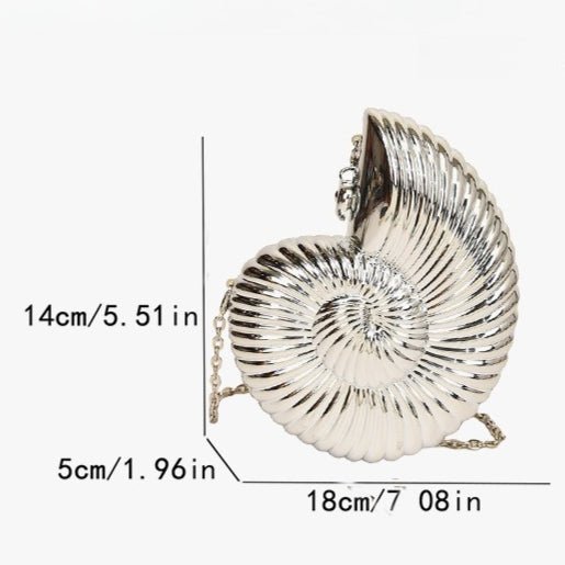 Sac pochette unique et chic inspiré du coquillage (MAC311)