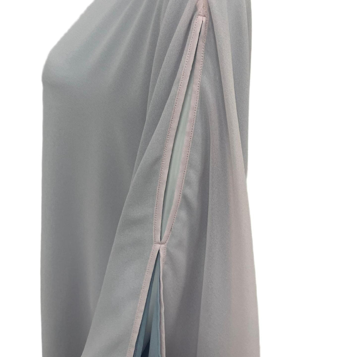 Robe Abaya Maxi à Manches Chauve-Souris Doubles Bicolore (MA467)