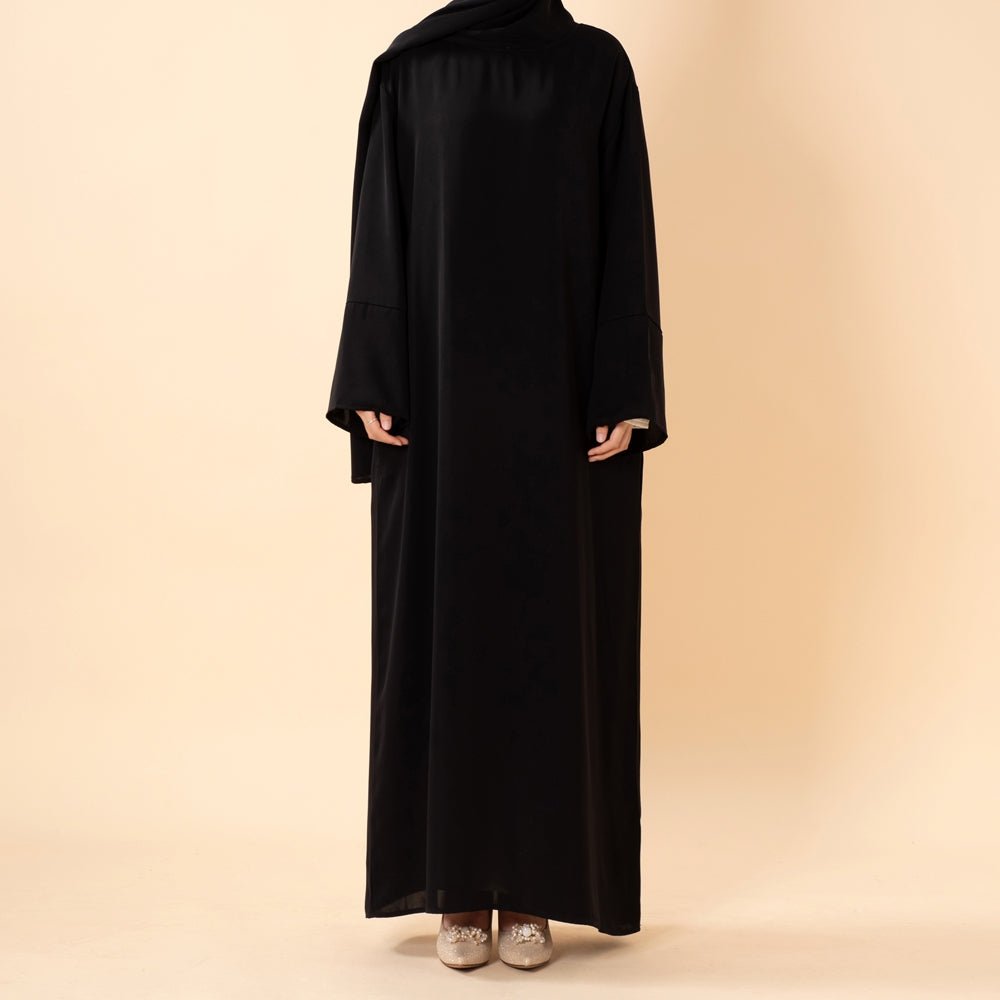 Abaya une pièce premium hijab pour femmes | Abaya de voyage en tissu Nida (MJ024)
