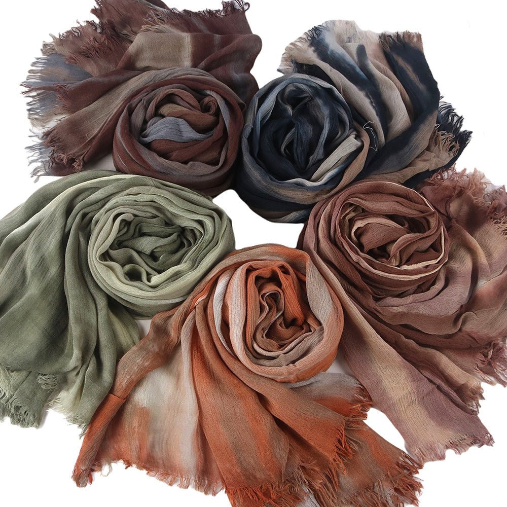 Écharpe Tie-Dye Dégradé en Rayonne | Hijab Dégradé en Rayonne (MH216)