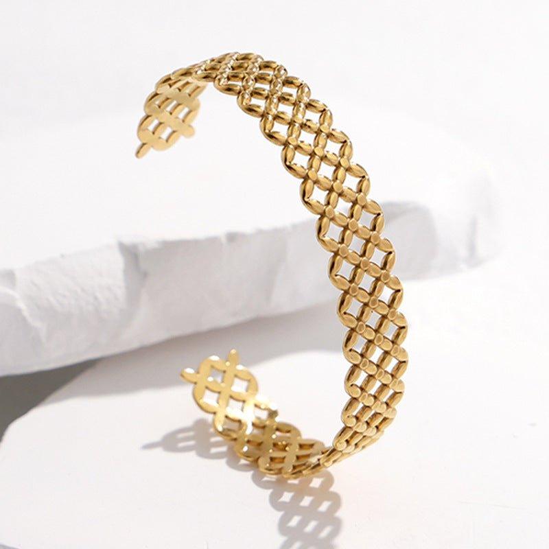 Bracelet ajustable MAC143 en acier titane, couleur inaltérable