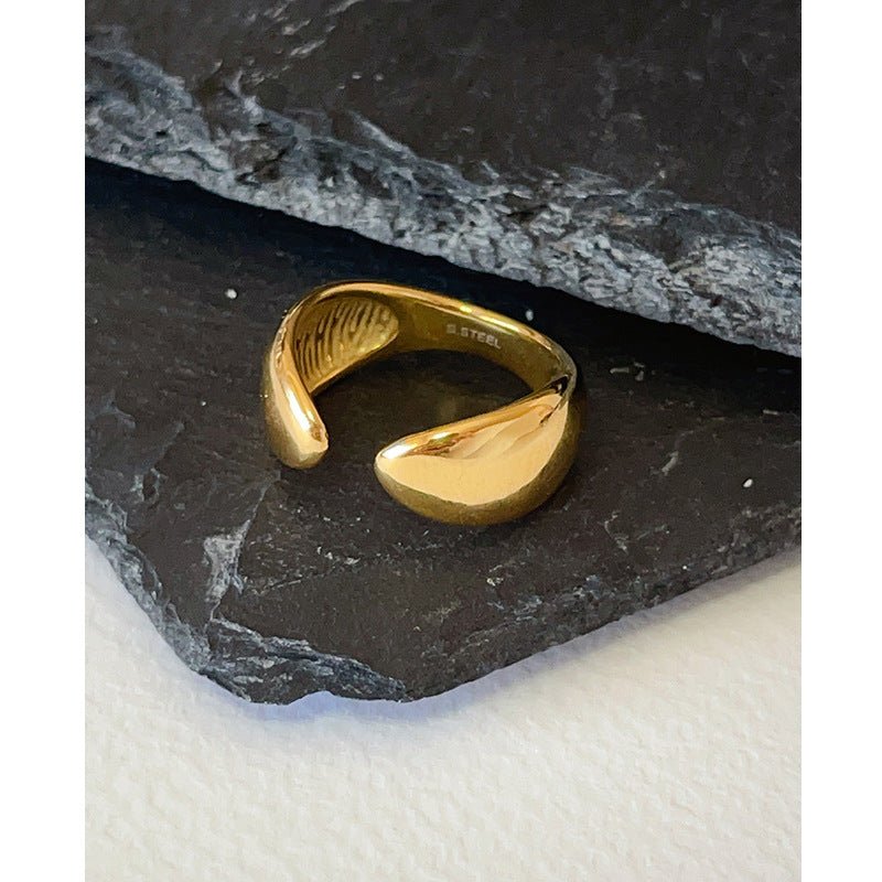 Bague Geometric Brilliance Anneaux minimalistes ultra-brillants pour superposition et style (MAC272)
