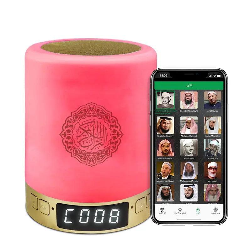 Lampe-Enceinte Bluetooth Coran MR031 SQ122, Veilleuse avec Contrôles via Application Intelligente