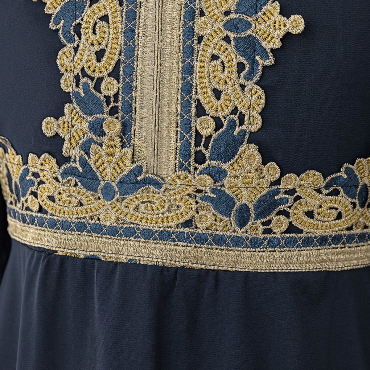 Robe Kaftan Brodée pour Filles (MKG020)