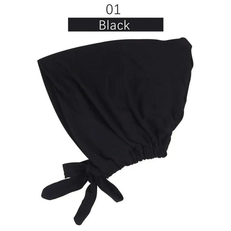 Sous-bonnet ajustable en coton stretch à nouer | Bonnet hijab (MH200)