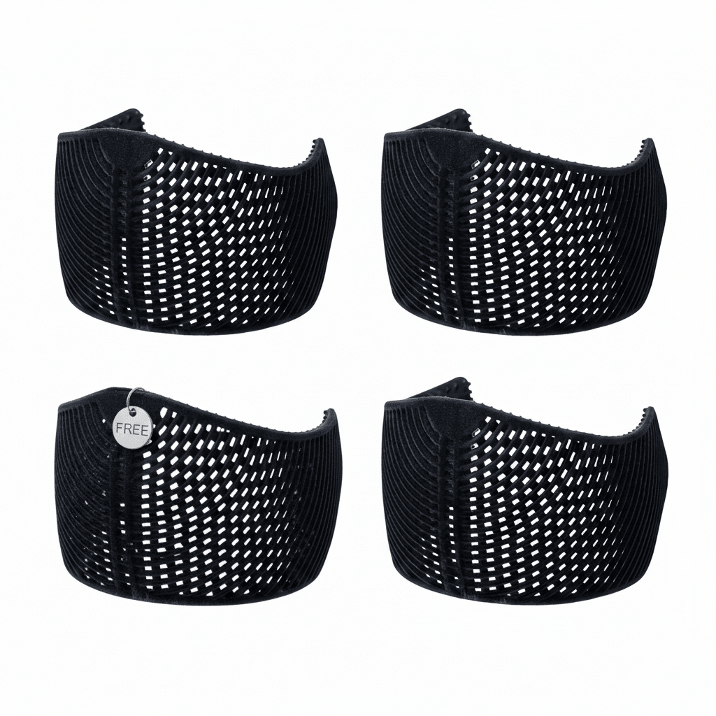 Bandeau antidérapant en TPU floqué pour hijab (respirant et léger) (MAC303)