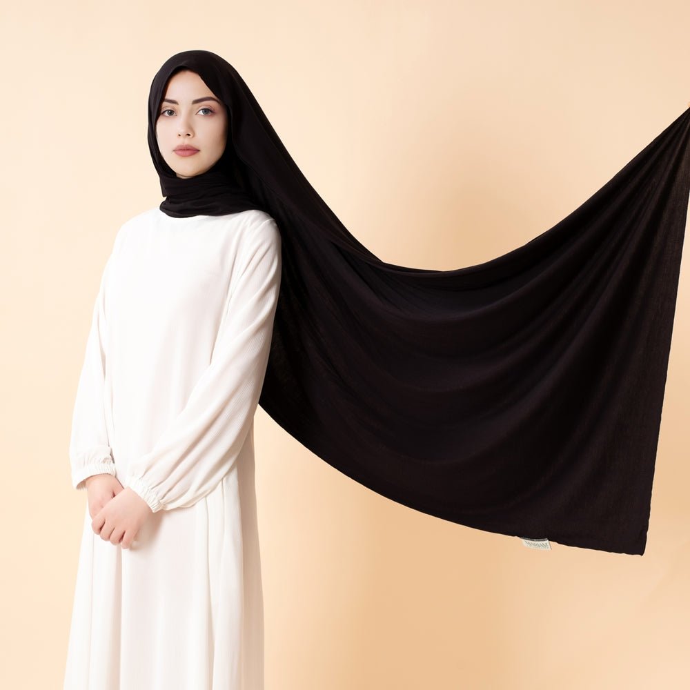 Hijab en Jersey de Bambou Premium | Hijab en Bambou Naturel (MH195)