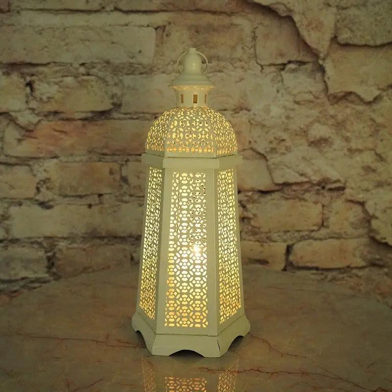 Bougeoirs MR025 en Doré pour Décoration Intérieure, bougeoir marocain style rétro