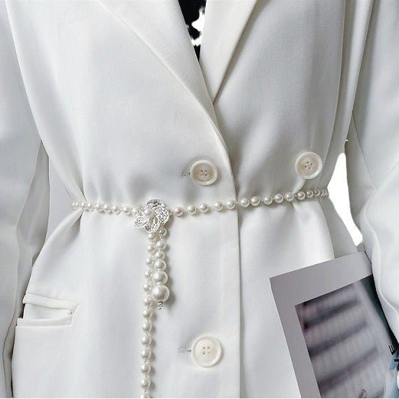 Ceinture Élégante et Polyvalente à Cascade de Perles (MAC349)