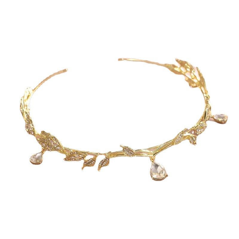 Barrette à cheveux ornée de strass avec pendentif pour le front (MAC329)