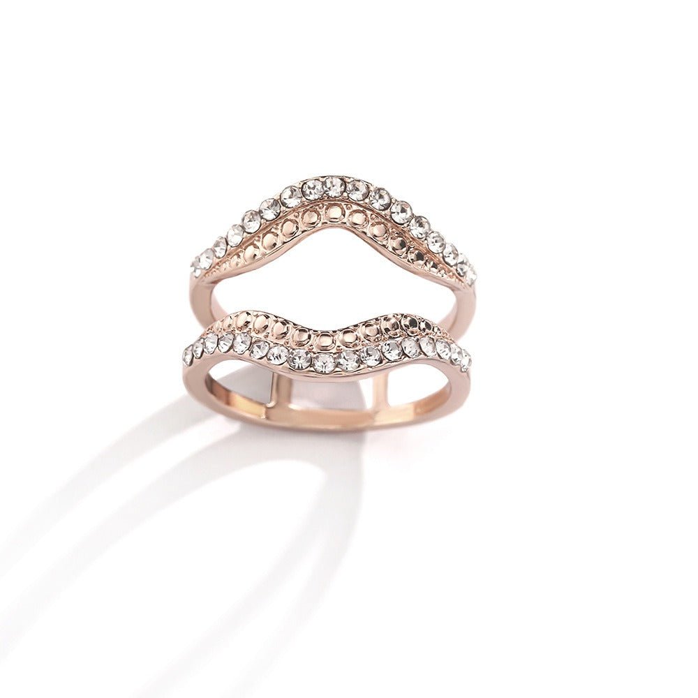 Bague Foulard Forme Lèvre Clip (MAC445)