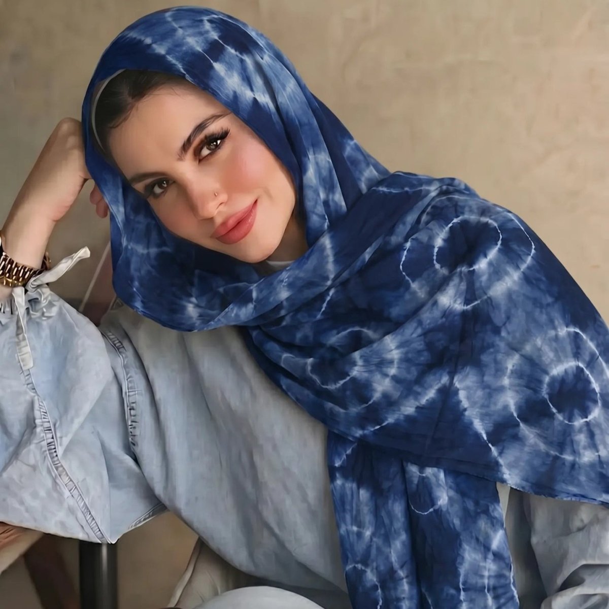 Foulard Hijab Tie-Dye (MH232)