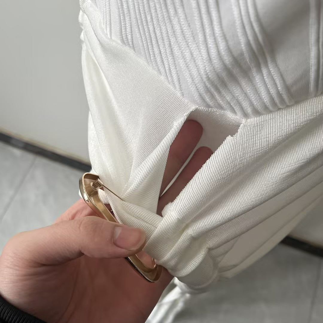 Robe sans manches à col montant (MS362)