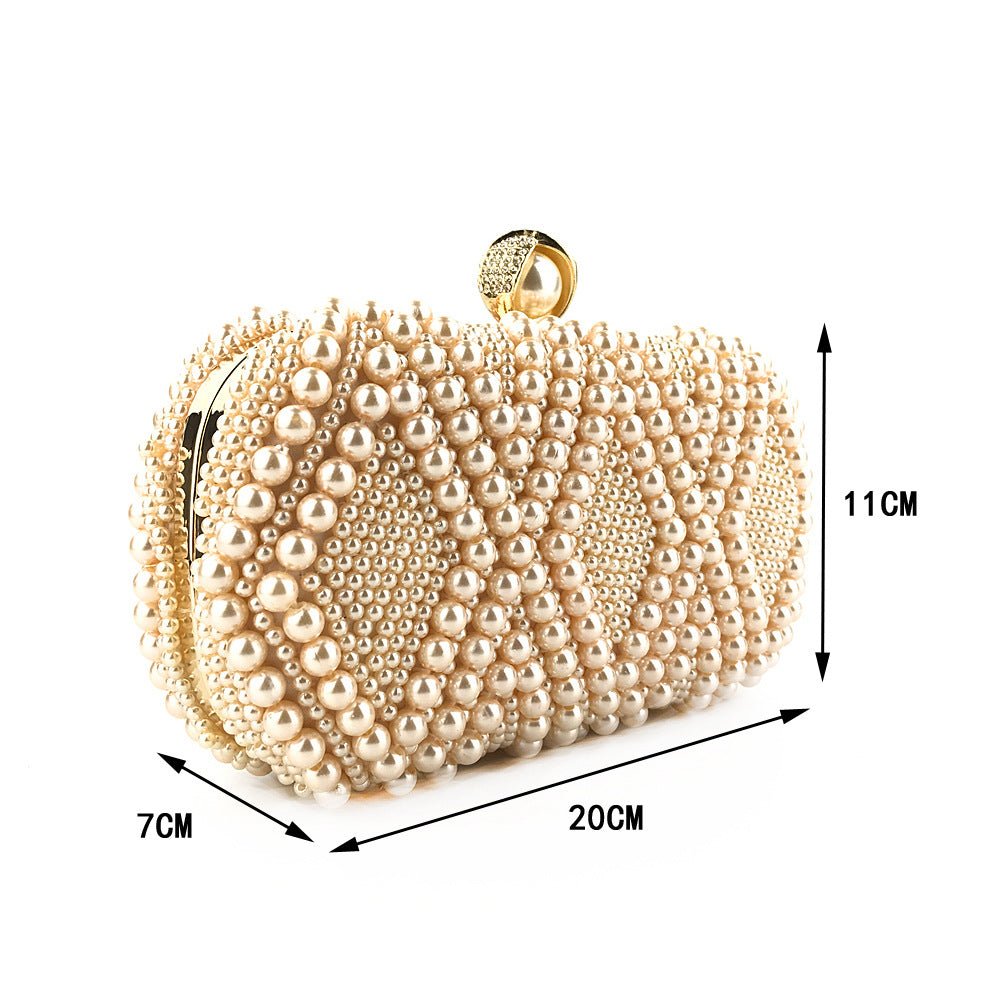 Sac à Main de Soirée Élégance en Perles Brodées à la Main (MAC286)