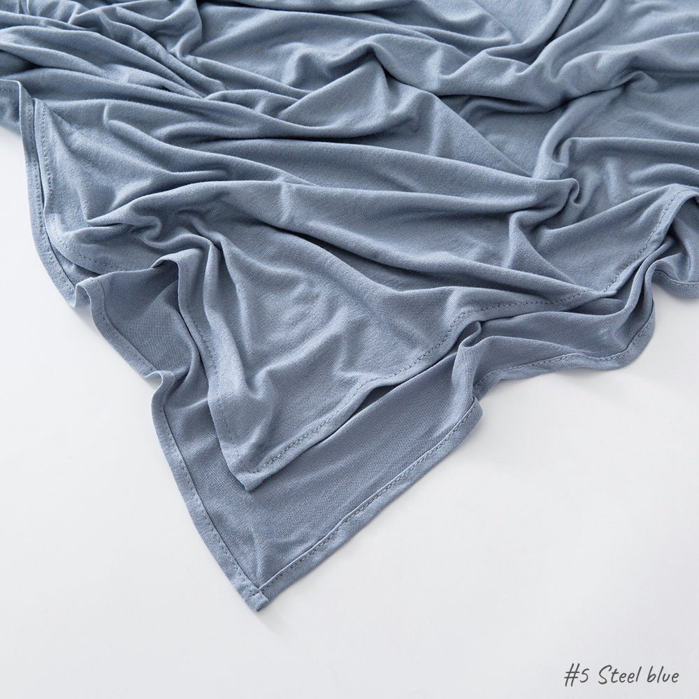 Hijab en Coton Mercerisé Jersey Bouclé Angle Droit, Haute Qualité, Respirant (MH068)