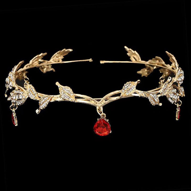 Barrette à cheveux ornée de strass avec pendentif pour le front (MAC329)