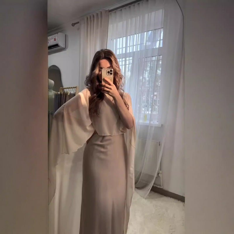 Robe Abaya avec Cape (MS320)