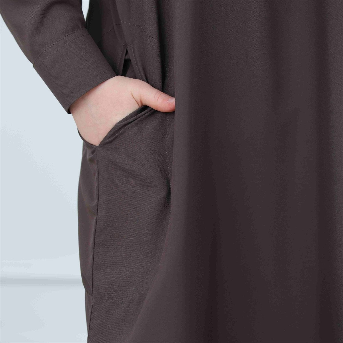 Qamis classique pour garçon avec col et poches (MKB024)