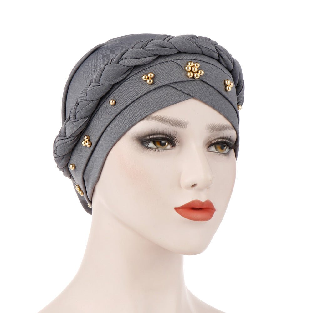 Sous-cape légère et respirante, élégante et ornée de perles, pour femmes (MH111)