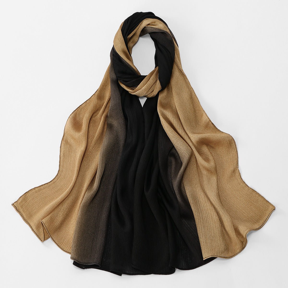 Foulard Hijab Texture Froissée Dégradé (MH253)
