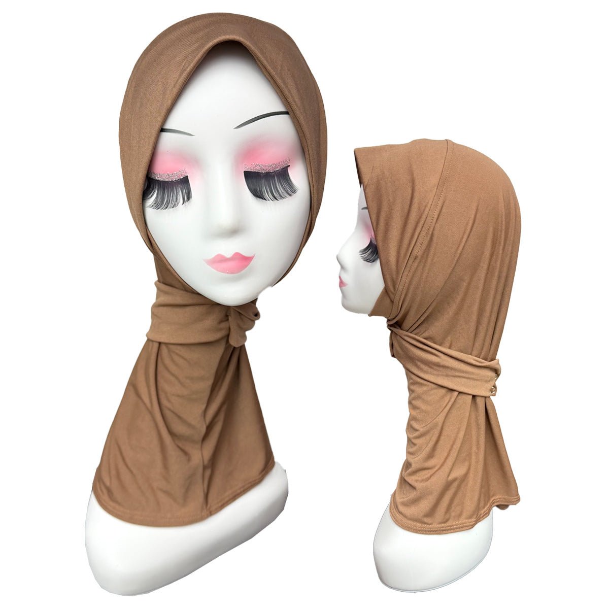 Bonnet Sous-Hijab Extensible avec Bouton-Pression (MH234)