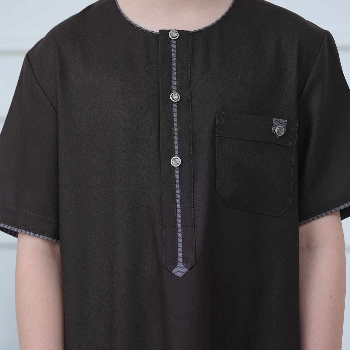 Qamis brodé pour garçon (MKB032)