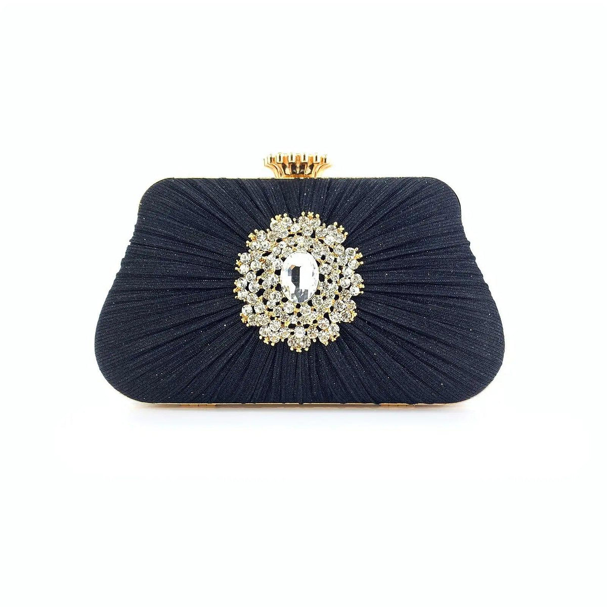 Sac MAC033 pour femme, plissé, artisanal, orné de strass
