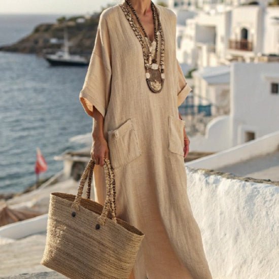 Robe Kaftan Maxi Imprimée (MS419)