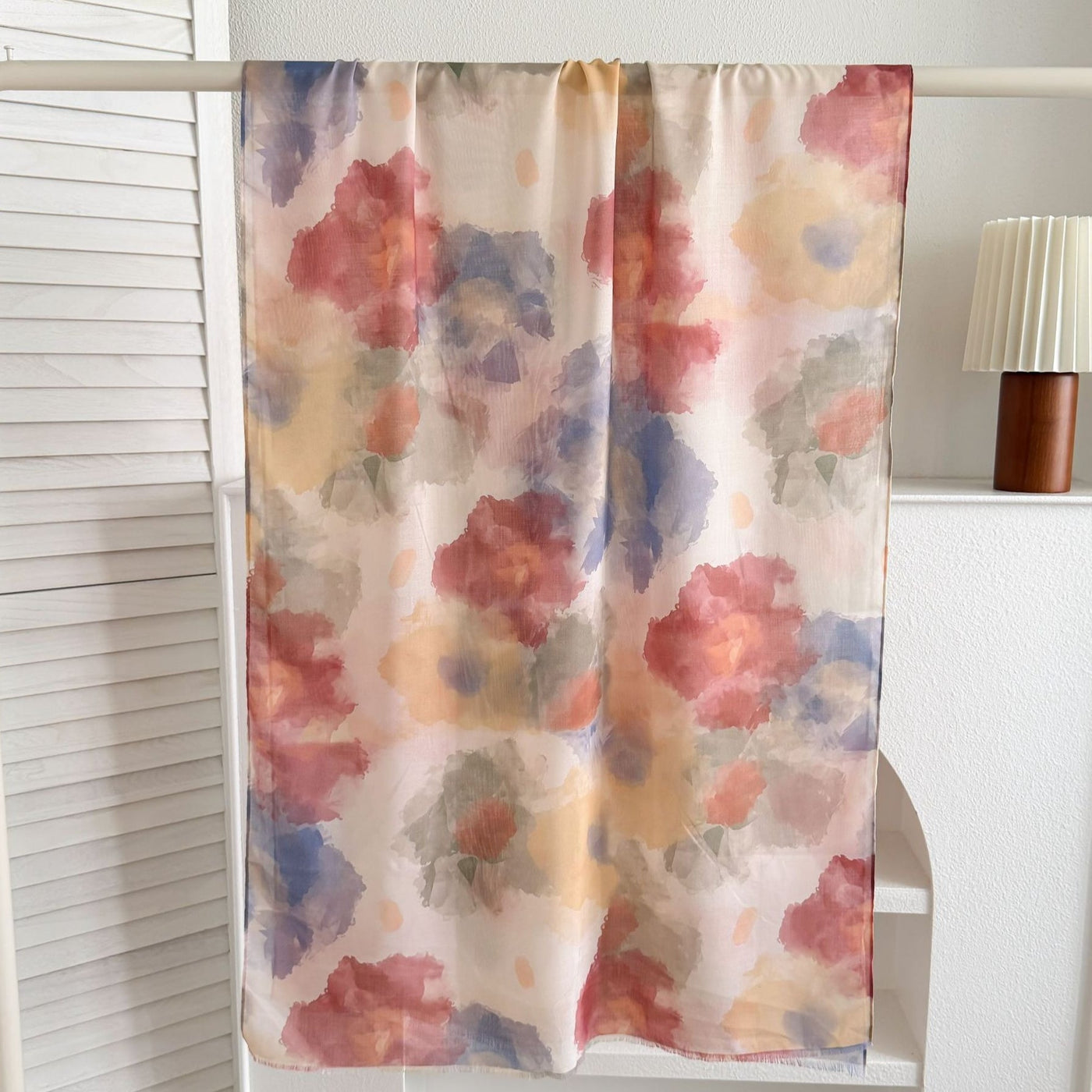 Foulard Hijab Léger Imprimé Aquarelle et Tie-Dye (MH257)