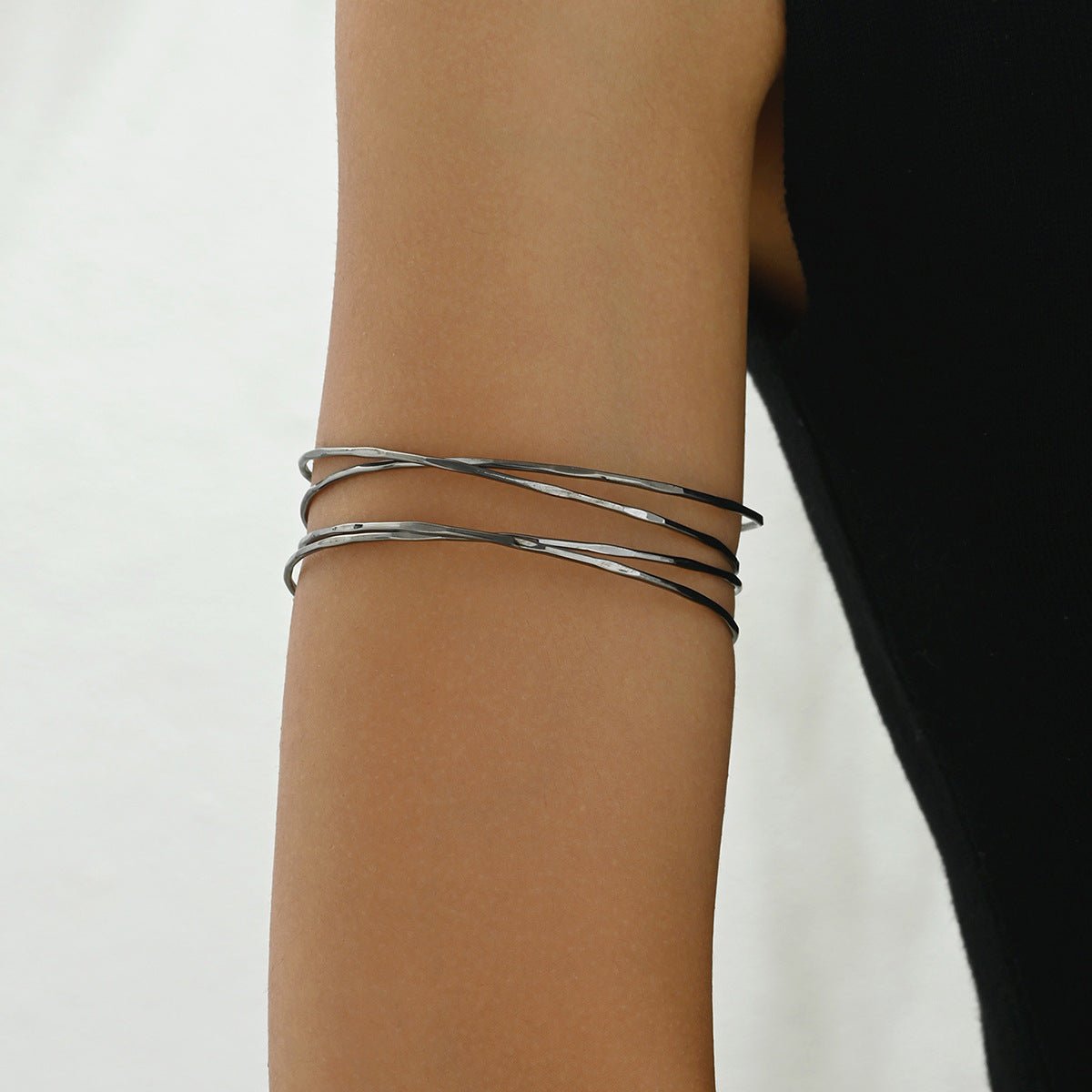 Bracelet manchette géométrique multicouche (MAC410)
