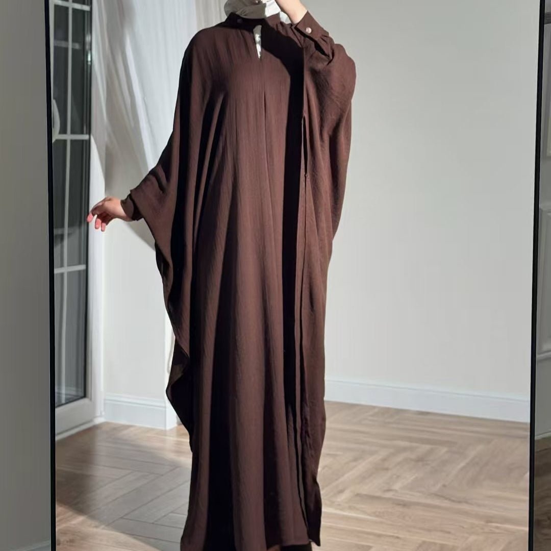 Abaya à manches chauve-souris (MA463)