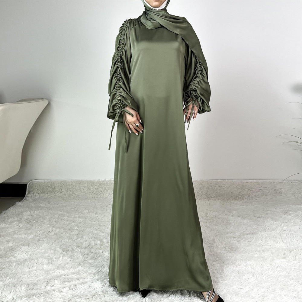 Robe Abaya Ample à Manches Lanterne Ajustables (MA167)