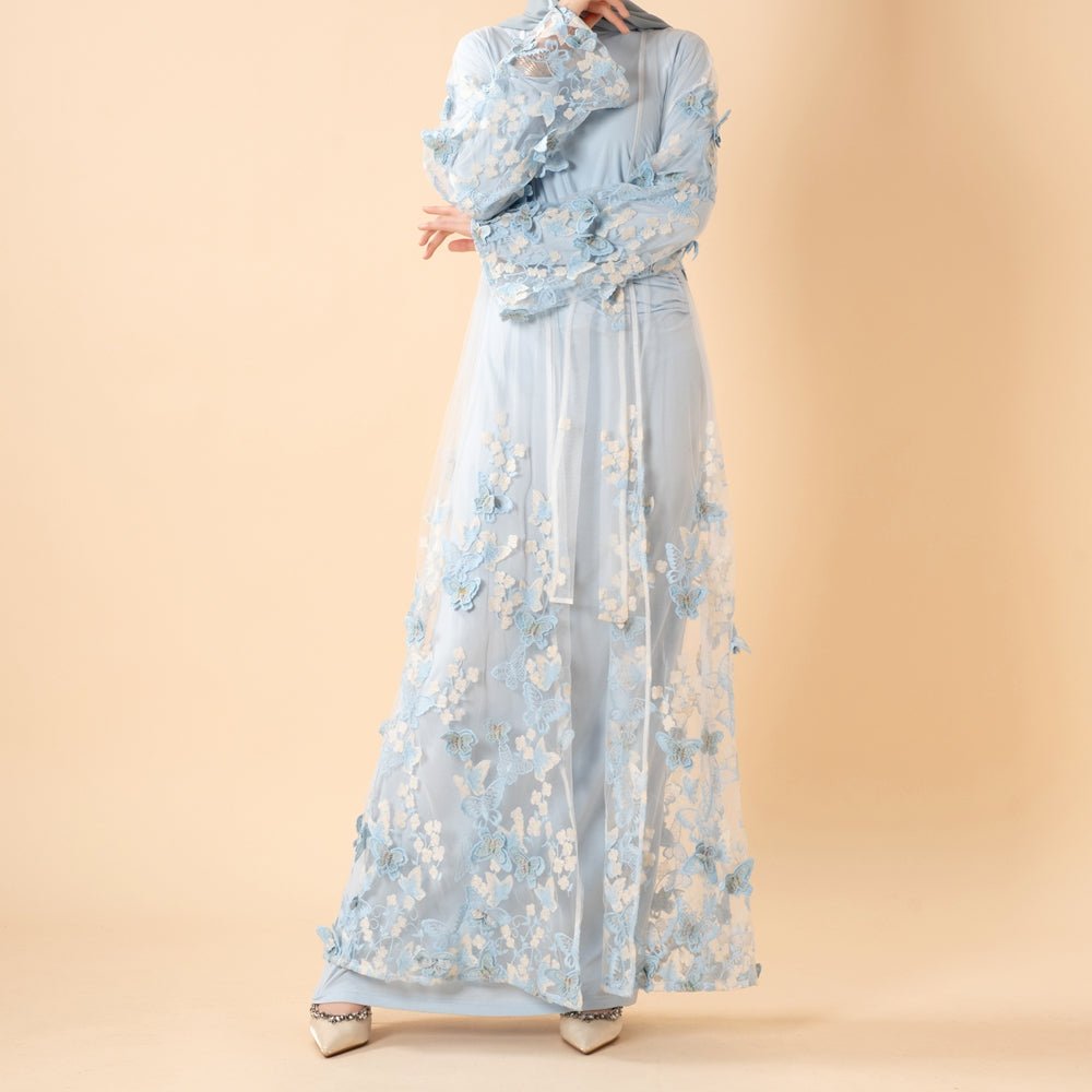 Abaya Ouverte Butterfly Whisper (MOA303)