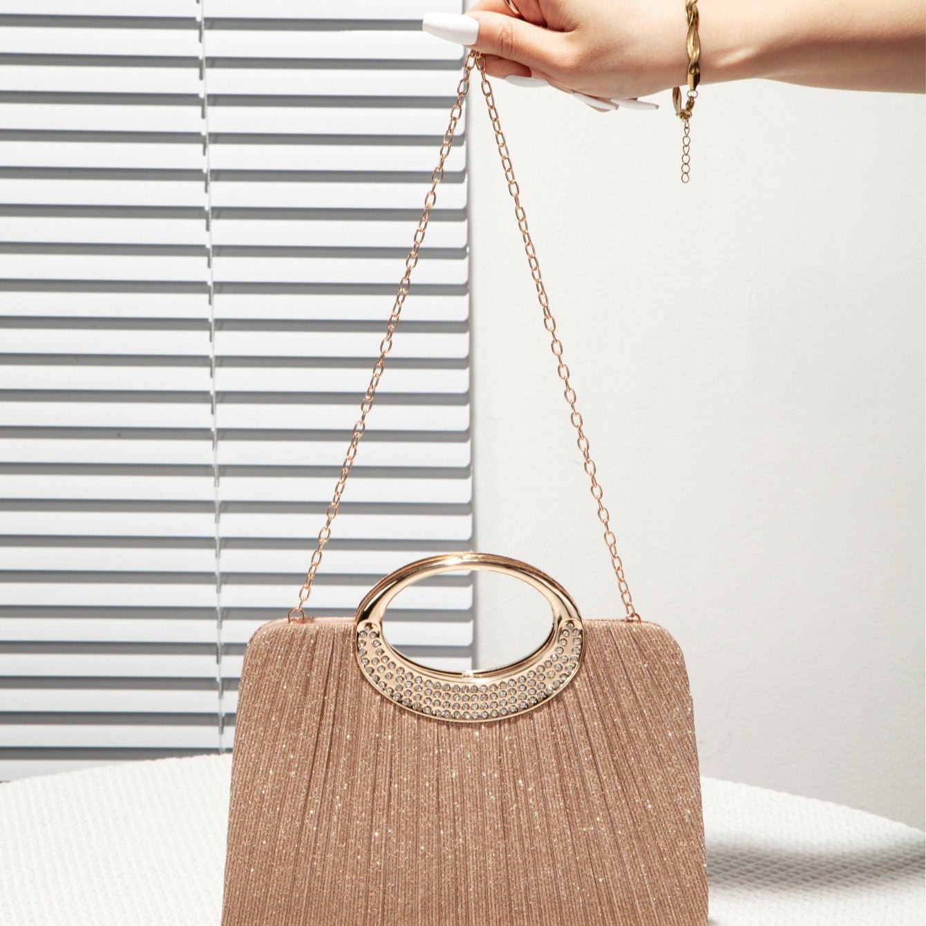 Sac Cartable Plissé avec Anse Ovale（MAC441）